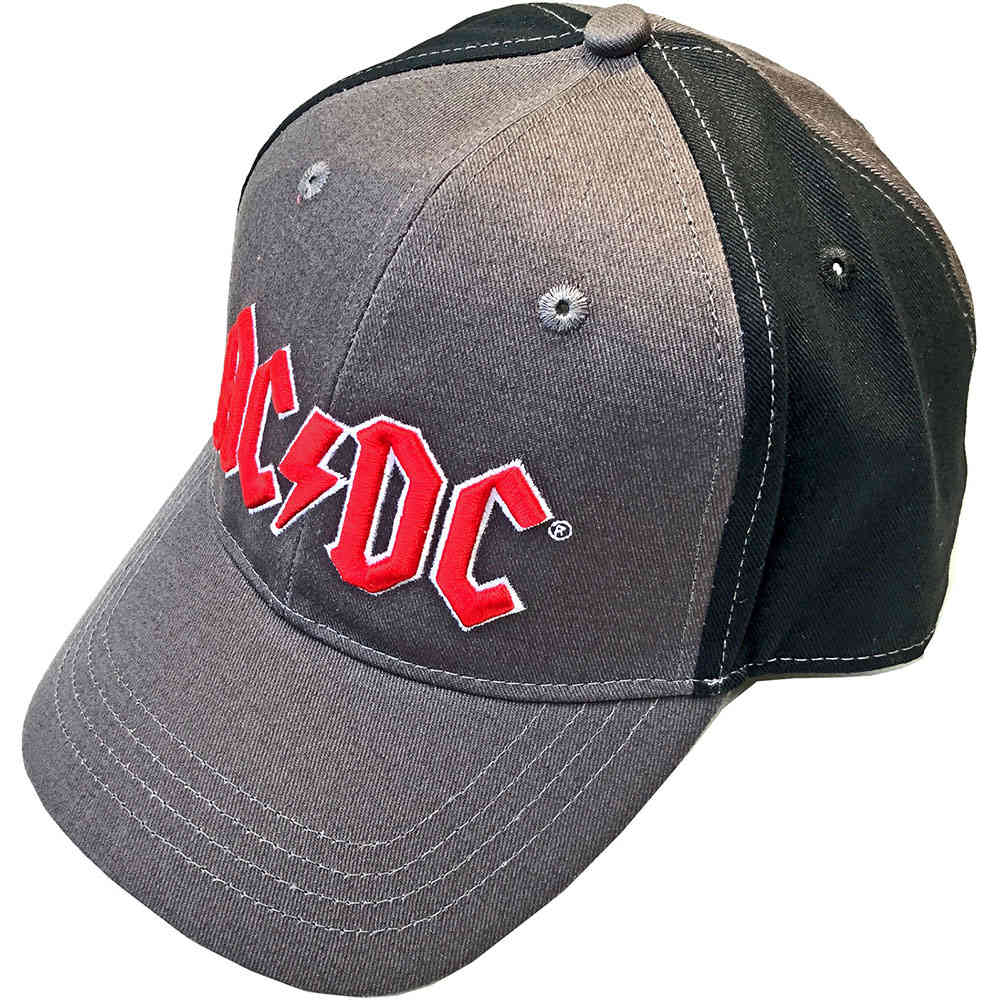 AC/DC - Red Logo Baseball pet - Grijs/Zwart